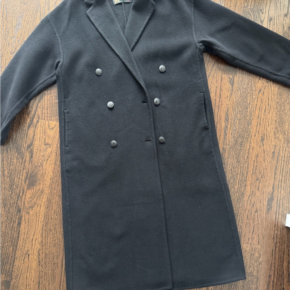 rag & bone Black Double-Breasted Coat